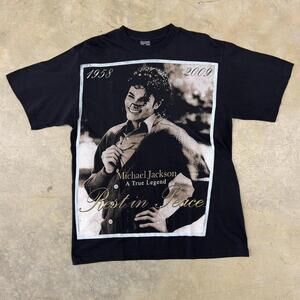 Vintage 2009 Michael Jackson Memorial‎ Rap Tee